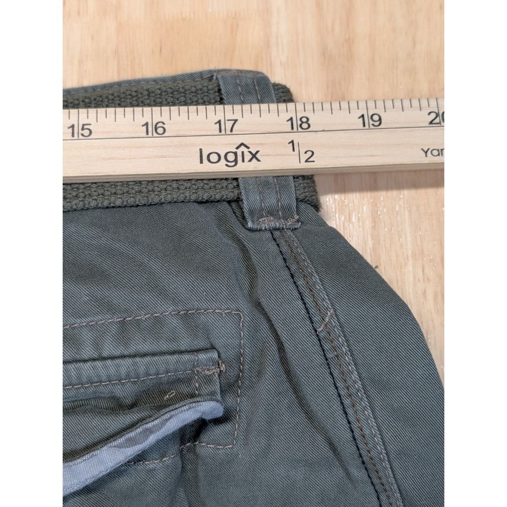 Arizona Jean Co Mens Forest Green Vintage Surplus Cargo Pants with Belt 36x32 - Picture 13 of 14
